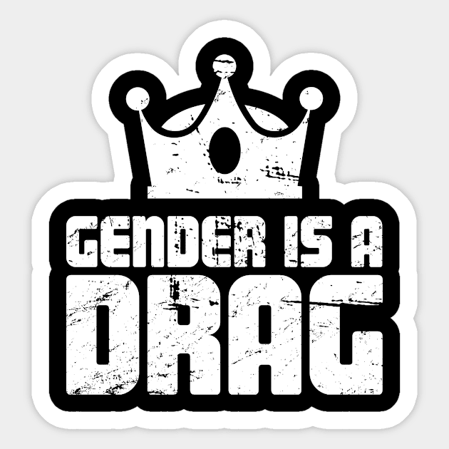 Funny LGBT Gay Pride Drag King Sticker by Wizardmode